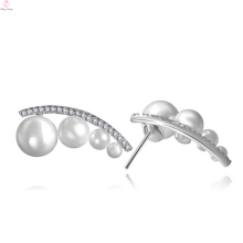 Popular Stud Earrings Pearl Silver 925 Designs For Girls